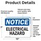 Signmission Electrical Hazard OSHA Notice Sign, Vinyl Decal, 10in W x 7in L, 2PK OS-2PACK-NS-D-710-L-11649 - alternate 3